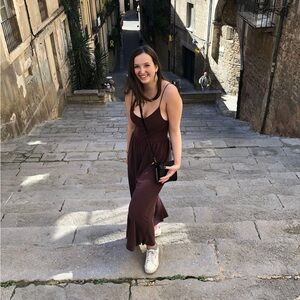 Purple Romper with Spaghetti Straps